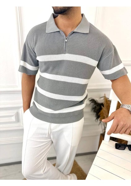 T-Shirt Nefes Alabilen Terletmez Polo Yaka T-Shirt Slim Fit T-Shirt