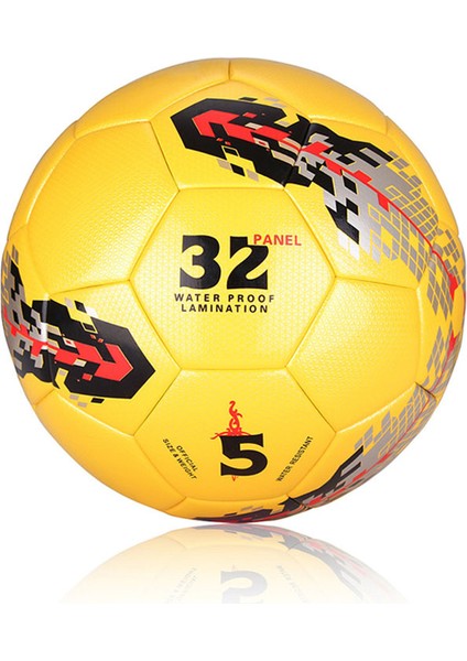 Standart Deri, Kalınlaştırılmış Aşınmaya Dayanıklı ve Dikişsiz Futbol ile 5 Numaralı Profesyonel Futbol Maç Topu (Yurt Dışından)