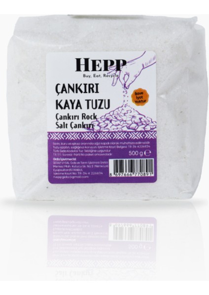 Hepp Çankırı Kayatuzu Öğütülmüş 500GR