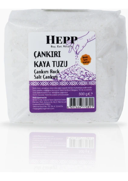 Ekoloji Market Hepp Çankırı Kayatuzu Öğütülmüş 500GR