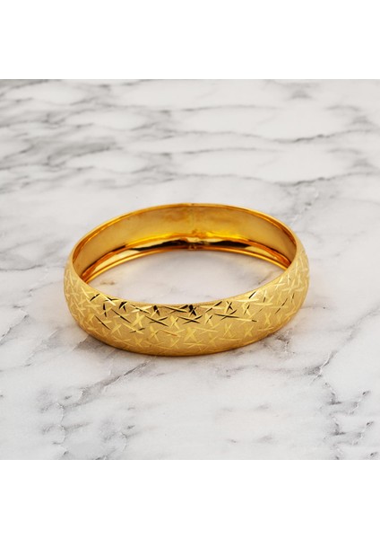 14 Ayar Kalem Desenli Kumlu Altın Bilezik indirimleri