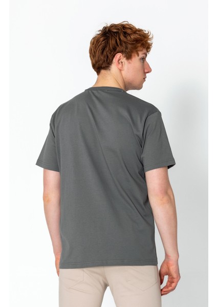 Erkek Fit Kalın Penye Rahat Sade Klasik T-Shirt indirimleri