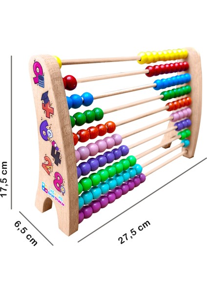 Eğitici Ahşap Oyuncak Büyük Ahşap Abaküs