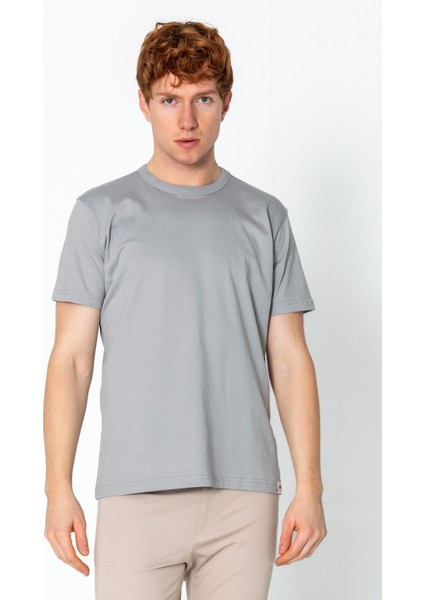 Erkek Fit Kalın Penye Rahat Sade Klasik T-Shirt