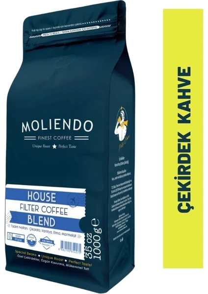 Moliendo House Blend Filtre Kahve (Çekirdek Kahve) 1000 g