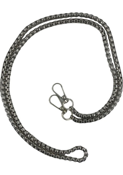 Metal Çanta Zinciri 1 Metre Model 1 (Gümüş Renk)