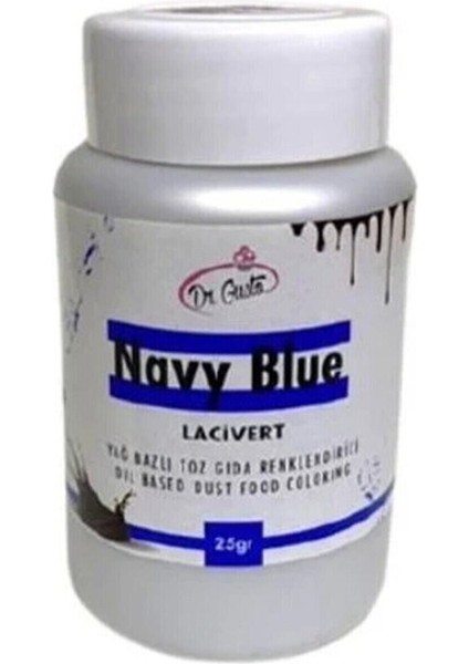 Yağ Bazlı Toz Çikolata Boyası Lacivert 25 gr
