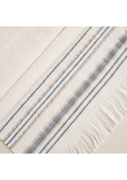 Derin El Havlusu 30X50 cm Ekru/marin Mavi fırsatları