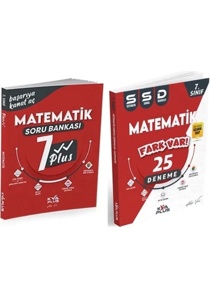 7.Sınıf Matematik Plus Serisi Soru Bankası ve 25 Sistematik Sarmal Deneme 2 Kitap