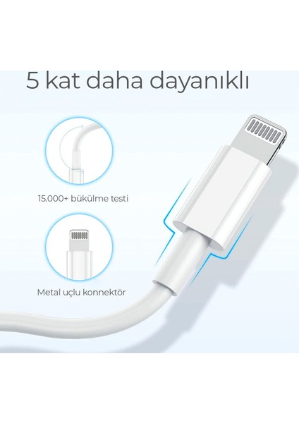 Woyax By Deji iPhone Uyumlu Hızlı Şarj Kablosu Type C To Lightning 8 X Xs Xr 11 12 13 14 Pro Max Plus