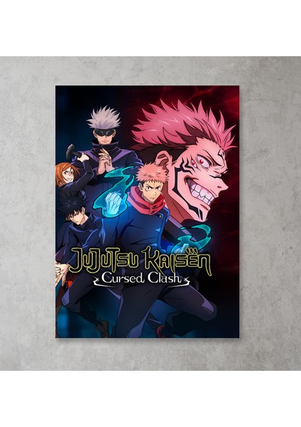 Poster City Jujutsu Kaisen Anime Dizi Film Posteri-Çerçevesiz Parlak Fotoğraf Kağıdı