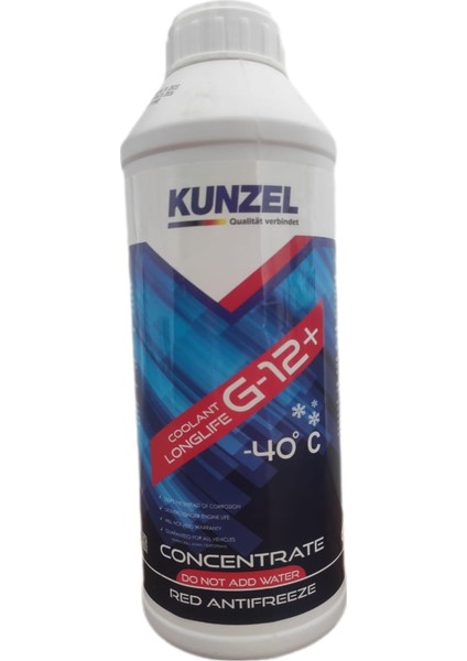 Antifriz G12+ Organik Konsantre - 40 Derece Kırmızı/red 1,5 Litre