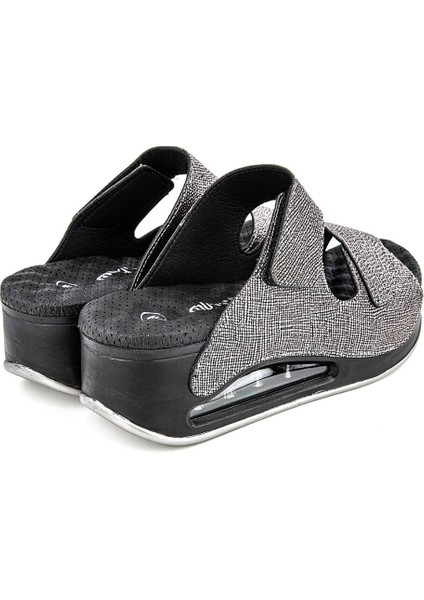 Orthopedix Eos Air Max Tabanlı Cırtlı Füme Kadın Terlik 33202 fırsatları