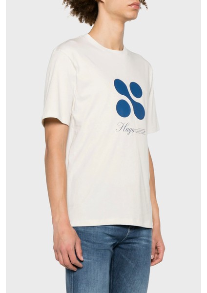 Logolu Bisiklet Yaka Pamuklu Regular Fit T Shirt Erkek T Shirt 50504926 121