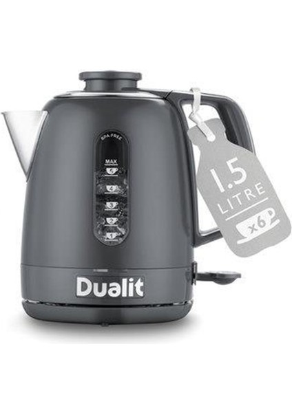 72323 Home Kettle 3.000 Watt 1,5 Litre Gri