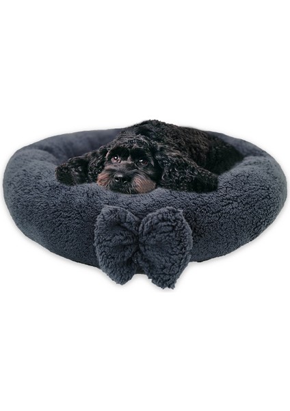 Pelüş Simit Kedi Köpek Yatağı