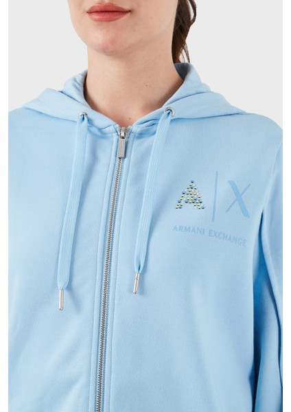 Fermuarlı Kapüşonlu Regular Fit Sweat Bayan Sweat 3DYM33 Yjfez 15DD