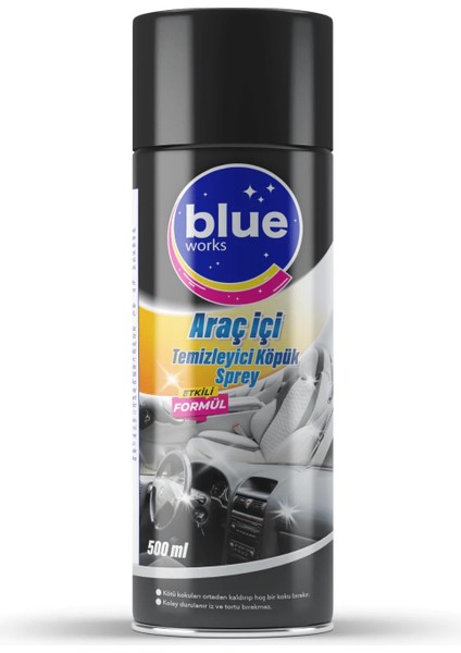 Blue Works Araç Içi Temizleyici Köpük Sprey 500 ml