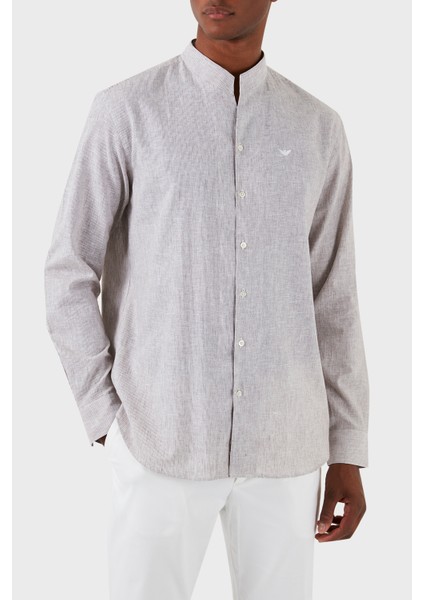 Keten Karışımlı Regular Fit Gömlek Erkek Gömlek E31CM3 F1312 440 indirimleri