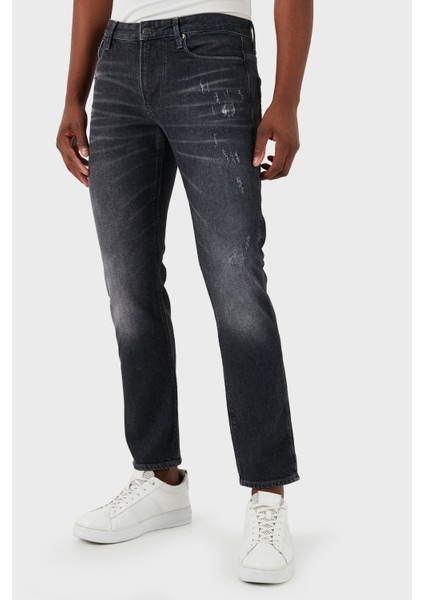 Emporio Armani J06 Düşük Bel Slim Fit Jeans Erkek Kot Pantolon 3D1J06 1D06Z 0007