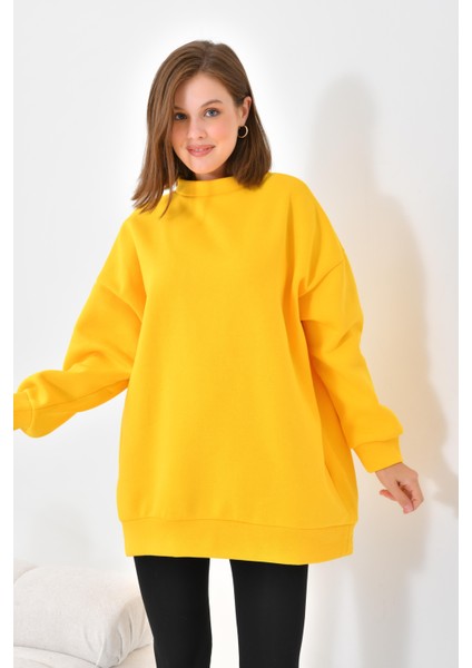 Ftz Women Kadın 3 Ip Şardonlu Sweatshirt Sarı fiyatları