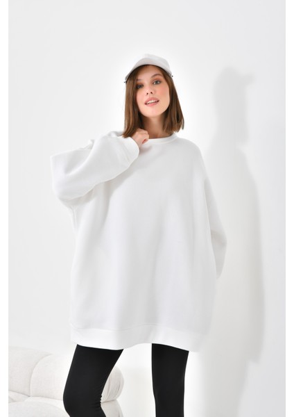 Ftz Women Kadın 3 Ip Şardonlu Sweatshirt Ekru fırsatları