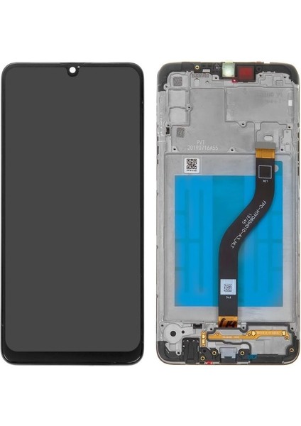 Samsung A20S / A207 Uyumlu LCD Dokunmatik Ekran Çıtalı Siyah Ekran