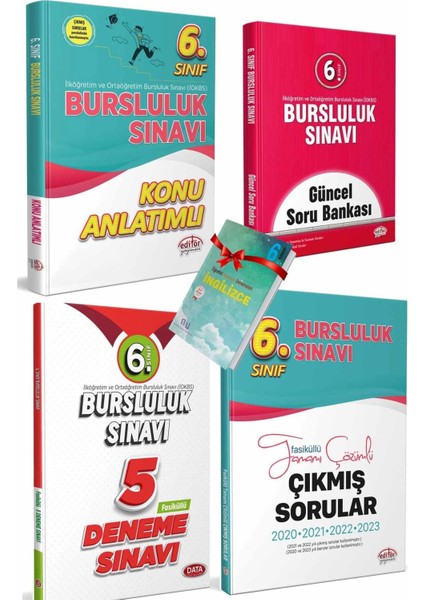 Editör Yayınları 6. Sınıf Bursluluk Sınavı Konu Anlatımlı - Soru Bankası - Deneme - Çıkmış Sorular