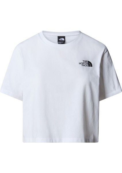 W Sımple Dome Cropped Slım Tee Bayan T-Shirt NF0A87U4FN41
