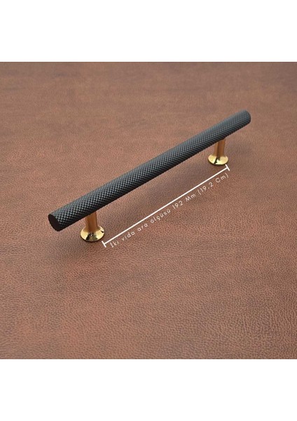 Doruk Siyah Gold Tv Ünitesi Vestiyer Yatak Odası Mutfak Dolap Çekmece Kulpu 192 mm (19,2 Cm) 10 Adet fiyatları