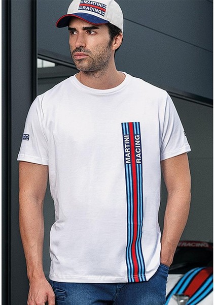 Martini Racing Bıg Strıpes T-Shirt Beyaz Xxl Beden