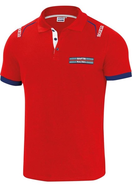 Martini Racing Polo Embroıderıes Kırmızı T-Shirt Xl Beden
