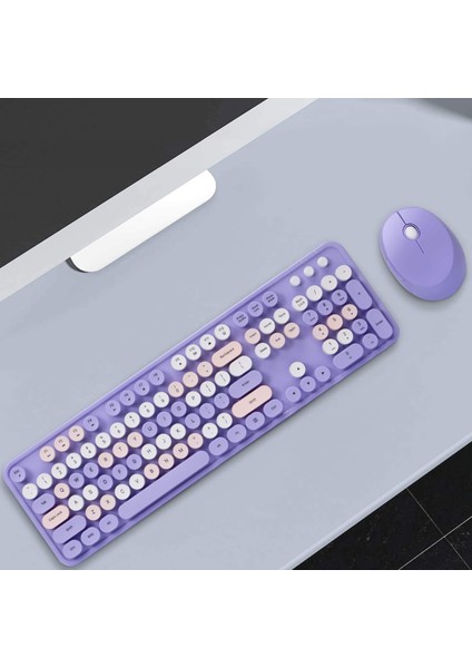 Mofii Sweet 104 Tuşlu Pc Notebook Macbook Uyumlu Renkli Klayve ve Mouse Set