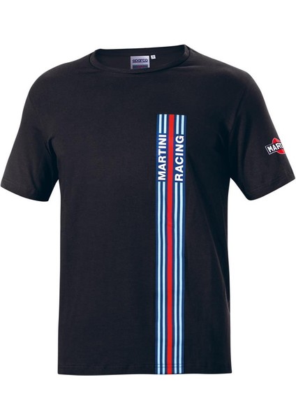 Martini Racing Bıg Strıpes T-Shirt Siyah Xl Beden