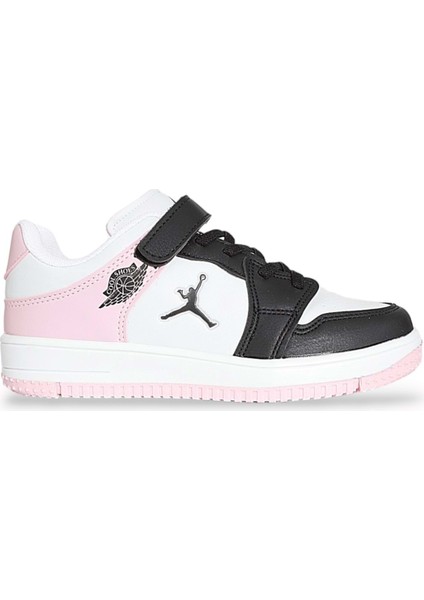 1608 Anatomik Tabanlı Çocuk Sneakers Ayakkabı - NKT01608-SIYAH Pembe-31
