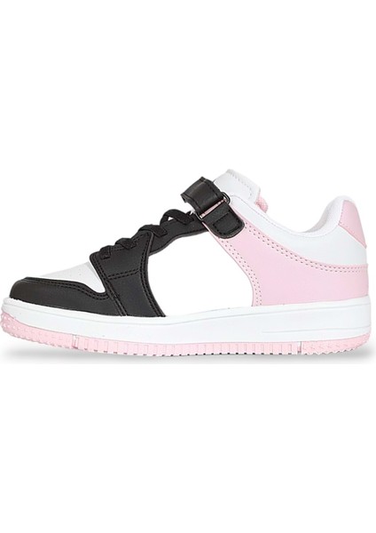 1608 Anatomik Tabanlı Çocuk Sneakers Ayakkabı - NKT01608-SIYAH Pembe-31