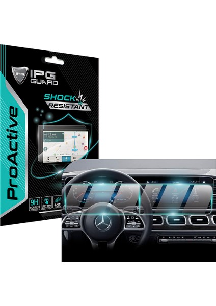 Mercedes 2020-2024 Gle 350 450 580 2023 E 450 350 Maybach Gls 600 G550 Navigation + Gösterge Paneli Için 12.3 Inch (2 Parça) 9h Nano Ipg Proactive Ekran Koruyucu, Pürüzsüz Cam Bitiş, indirimleri