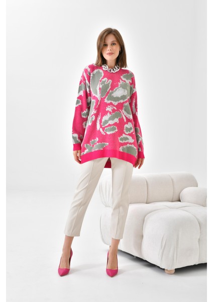 Ftz Women Kadın Triko Tunik Fuşya