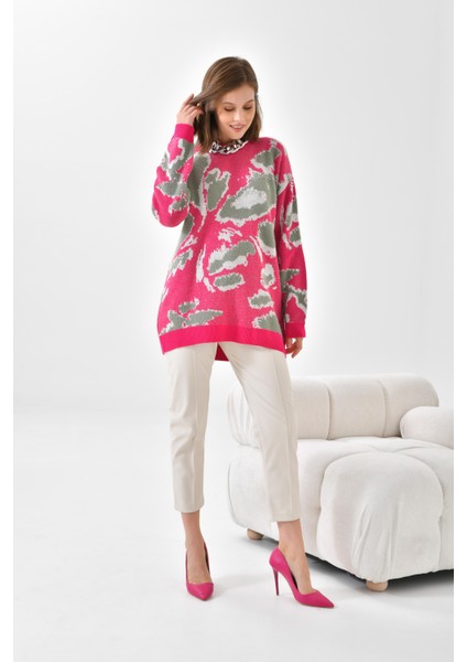 Ftz Women Kadın Triko Tunik Fuşya fırsatları