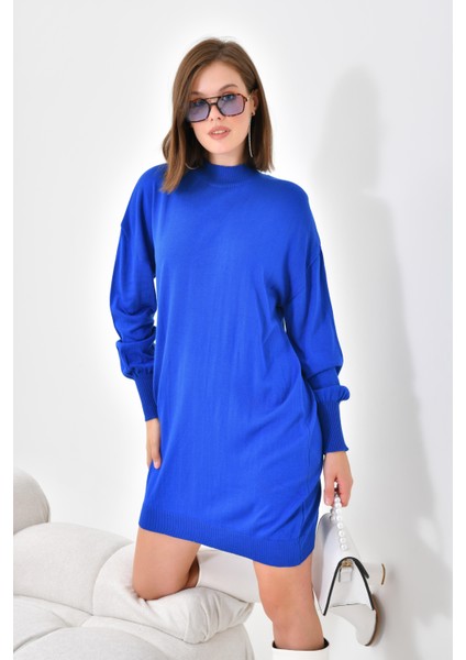 Kadın Basic Tunik Saks Mavi fırsatları