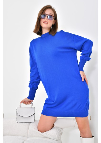 Kadın Basic Tunik Saks Mavi indirimleri