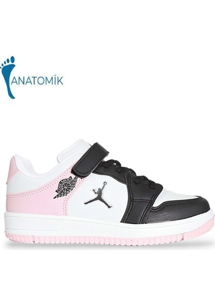 1608 Anatomik Tabanlı Çocuk Sneakers Ayakkabı - NKT01608-SIYAH Pembe-34 fiyatları