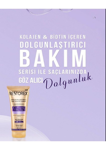 Dolgunlaştırıcı Saç Bakım Kremi Collagen & Biotin 250 ml