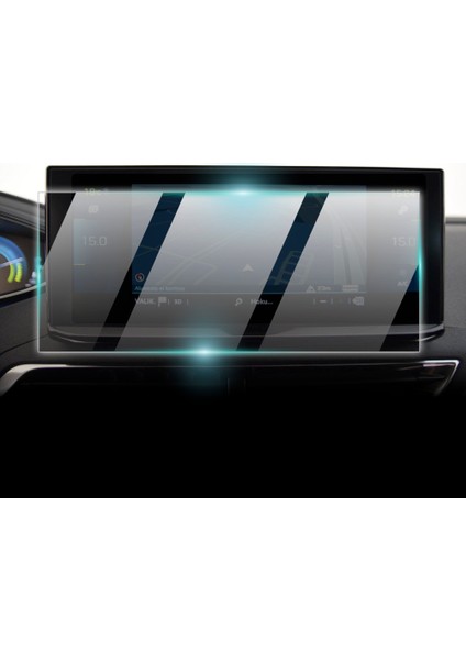 Peugeot 2022-2023 3008 Active Premium - Allure Premium - Gt 10 Inch Navigation Için 9h Nano Ipg Proactive Ekran Koruyucu, Pürüzsüz Cam Bitiş, Duyarlı Dokunmatik Hassasiyet, Darbeye Dayanıklı