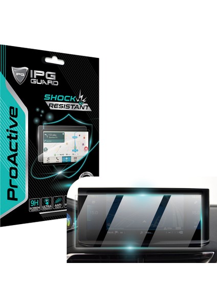 Peugeot 2022-2023 3008 Active Premium - Allure Premium - Gt 10 Inch Navigation Için 9h Nano Ipg Proactive Ekran Koruyucu, Pürüzsüz Cam Bitiş, Duyarlı Dokunmatik Hassasiyet, Darbeye Dayanıklı