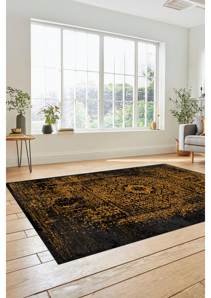 Renkli Klasik Desen Dijital Kaymaz Taban Yıkanabilir Yolluk Mutfak Salon Halısı, Klasik-12-Sarı, modelleri