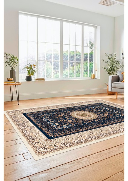 Şık Klasik Desen Dijital Kaymaz Taban Yıkanabilir Yolluk Mutfak Salon Halısı, Klasik-14-Krem, modelleri