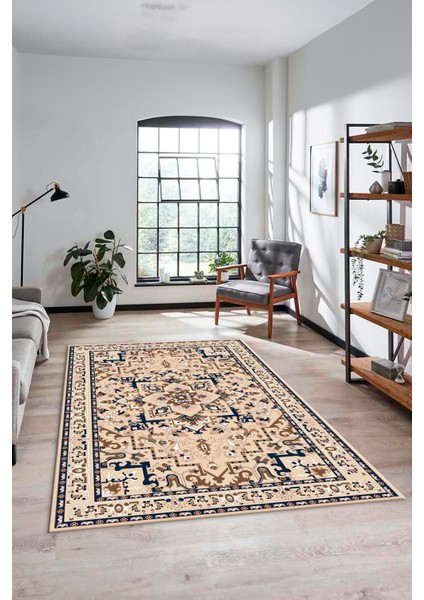 Dijital Kaymaz Yıkanabilir Klasik Desen Yolluk Mutfak Salon Halısı, Klasik-10-Antrasit, indirimleri