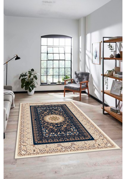 Şık Klasik Desen Dijital Kaymaz Taban Yıkanabilir Yolluk Mutfak Salon Halısı, Klasik-14-Krem, fırsatları