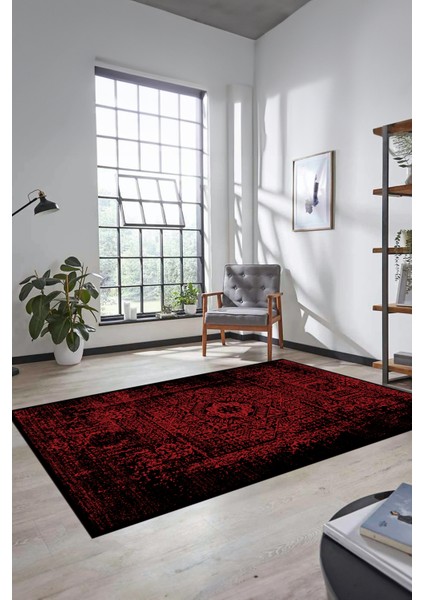 Renkli Klasik Desen Dijital Kaymaz Taban Yıkanabilir Yolluk Mutfak Salon Halısı, Klasik-12-Bordo, indirimleri